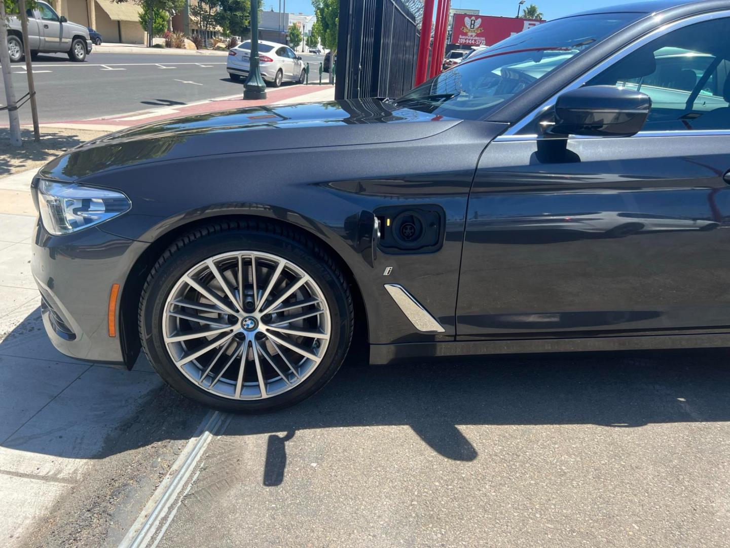2019 DARK GRAY /BLACK BMW 5-Series (WBAJA9C5XKB) , located at 744 E Miner Ave, Stockton, CA, 95202, (209) 944-5770, 37.956863, -121.282082 - Photo#3